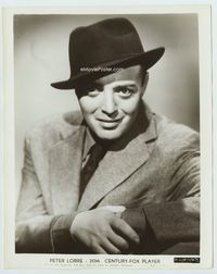 1h241 PETER LORRE 8x10 movie still '37 great smiling portrait in fedora, suit & tie!