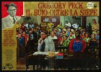 1o148 TO KILL A MOCKINGBIRD Italian photobusta poster '63 Gregory Peck in court with Brock Peters!