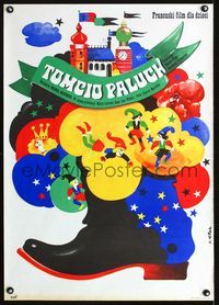 1o688 TOM THUMB Polish 23x33 movie poster '72 Le Petit Poucet, cool fairy tale art by Jakub Erol!