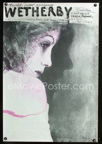 1o605 WETHERBY Polish movie poster '85 cool artwork of Vanessa Redgrave by Wiktor Sadowski!