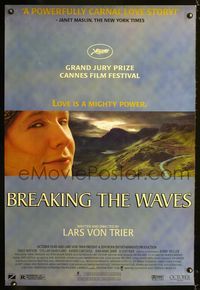 1z094 BREAKING THE WAVES one-sheet '96 Emily Watson, directed by Lars von Trier, Cannes winner!