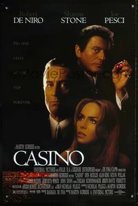 1z101 CASINO DS one-sheet movie poster '95 Martin Scorsese, Robert De Niro, Joe Pesci, Sharon Stone