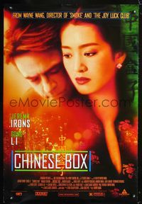 1z111 CHINESE BOX DS one-sheet movie poster '97 directed by Wayne Wang, Jeremy Irons, Gong Li