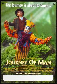 1z113 CIRQUE DU SOLEIL JOURNEY OF MAN IMAX 3D one-sheet movie poster '00