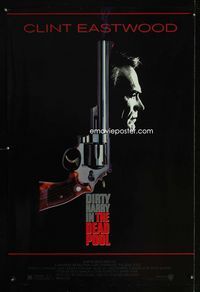 1z145 DEAD POOL one-sheet movie poster '88 Clint Eastwood as tough cop Dirty Harry, cool gun image!