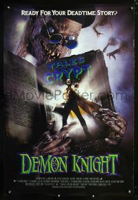 1z147 DEMON KNIGHT DS one-sheet '95 Billy Zane, Tales from the Crypt, great image of Crypt-Keeper!