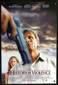 1z248 HISTORY OF VIOLENCE advance one-sheet poster '05 David Cronenberg, Viggo Mortensen, Ed Harris