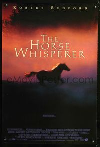 1z252 HORSE WHISPERER DS one-sheet '98 star & director Robert Redford, cool running horse image!