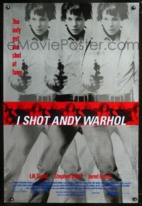 1z259 I SHOT ANDY WARHOL one-sheet poster '96 cool multiple images of Lili Taylor pointing gun!