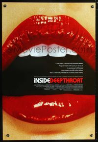 1z276 INSIDE DEEP THROAT DS one-sheet movie poster '05 Dennis Hopper, adult sexploitation doc!