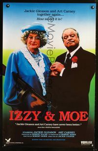 1z280 IZZY & MOE video one-sheet movie poster '85 Jackie Gleason, Art Carney