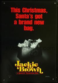 1z283 JACKIE BROWN money bag style teaser one-sheet movie poster '97 Tarantino, Pam Grier