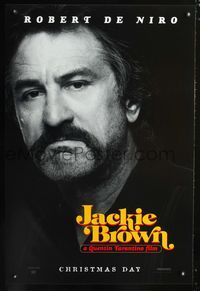 1z286 JACKIE BROWN teaser Robert de Niro style one-sheet poster '97 Quentin Tarantino, Pam Grier