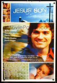 1z289 JESUS' SON one-sheet movie poster '99 close up image of Billy Crudup, plus Holly Hunter too!