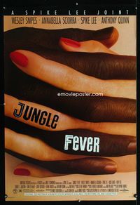 1z292 JUNGLE FEVER DS one-sheet movie poster '90 Spike Lee, Wesley Snipes