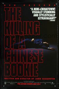 1z300 KILLING OF A CHINESE BOOKIE video advance one-sheet movie poster R90s John Cassavetes