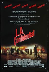 1z307 L.A. CONFIDENTIAL DS reviews 1sh '97 Kevin Spacey, Russell Crowe, Danny DeVito, Kim Basinger