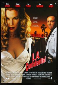 1z308 L.A. CONFIDENTIAL video one-sheet movie poster '97 Kevin Spacey, Russell Crowe, Kim Basinger