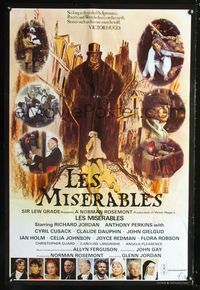 1z318 LES MISERABLES English one-sheet movie poster '78 A Perkins