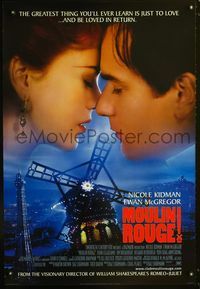 1z363 MOULIN ROUGE DS Int'l Style F one-sheet movie poster '01 Nicole Kidman, Ewan McGregor