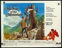 2g565 MY SIDE OF THE MOUNTAIN 1/2sheet '68 a boy who dreams of leaving civilization to do his thing!