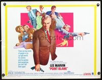 2g605 POINT BLANK half-sheet movie poster '67 Lee Marvin, Angie Dickinson, Keenan Wynn, film noir!