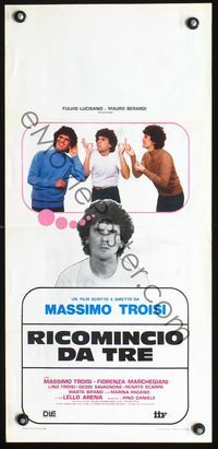 2h648 I'M STARTING FROM THREE Italian locandina '81 Massimo Troisi, Marchegiani, Ricomincio da tre