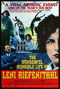 2i516 WONDERFUL, HORRIBLE LIFE OF LENI RIEFENSTAHL one-sheet '93 Die Macht der Bilder, wild image!