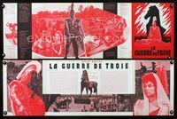 2k803 TROJAN HORSE French movie pressbook '62 Steve Reeves, savagery & sex, cool Cerutti art!