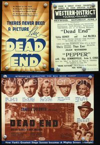 2k302 DEAD END Australian herald '37 William Wyler, Sylvia Sidney, Joel McCrea, The Dead End Kids!