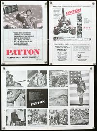 2k212 PATTON movie herald '70 General George C. Scott military World War II classic!