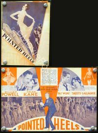 2k215 POINTED HEELS movie herald '29 William Powell, Fay Wray, Helen Kane