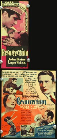 2k221 RESURRECTION movie herald '31 John Boles & Lupe Velez, the best and worst in men and women!