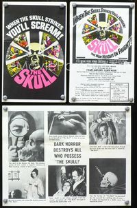 2k235 SKULL movie herald '65 Peter Cushing, Christopher Lee