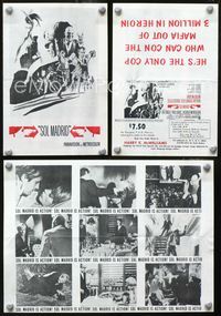 2k240 SOL MADRID movie herald '68 David McCallum, Stella Stevens, Telly Savalas, heroin bust!