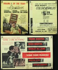 2k241 SOME CAME RUNNING movie herald '59 Frank Sinatra, Dean Martin, Shirley MacLaine