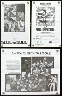 2k244 SOUL TO SOUL movie herald '71 great image of Tina Turner performing from America to Africa!