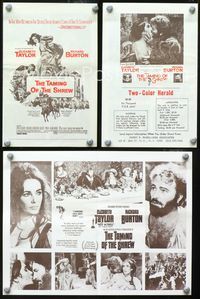 2k261 TAMING OF THE SHREW movie herald '67 Elizabeth Taylor & Richard Burton!