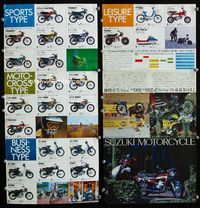 2k481 SUZUKI MOTORCYCLE Japanese brochure '70s motorcycles