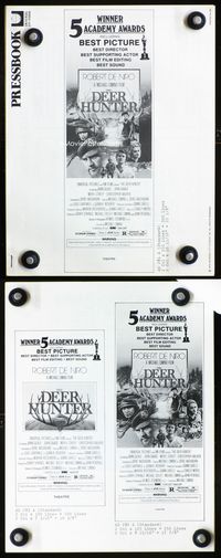 2k858 DEER HUNTER awards movie pressbook '79 Robert De Niro, Michael Cimino, Christopher Walken