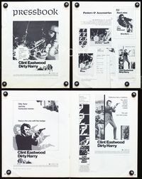 2k862 DIRTY HARRY movie pressbook '71 Clint Eastwood, Don Siegel crime classic!