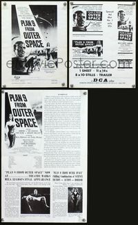 2k937 PLAN 9 FROM OUTER SPACE movie pressbook '58 Ed Wood's worst!