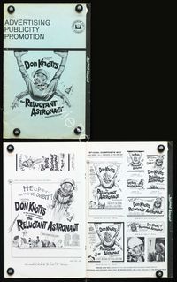 2k944 RELUCTANT ASTRONAUT movie pressbook '67 Don Knotts in the maddest mixup in space history!