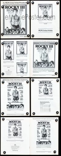 2k948 ROCKY III movie pressbook '82 Sylvester Stallone, Mr. T, boxing!