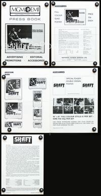 2k796 SHAFT English movie pressbook '71 Richard Roundtree classic!