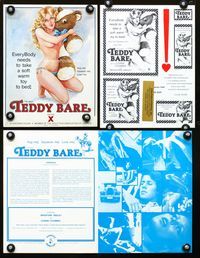 2k976 TEDDY BARE movie pressbook '77 Connie Coombes, Bradford Neeley, sex!