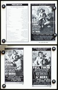 2k978 TELL THEM JOHNNY WADD IS HERE movie pressbook '76 John Holmes, sex!