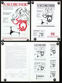 2k985 TROUBLE WITH YOUNG STUFF movie pressbook '77 Christine Williams, Marlene Willoughby, sex!