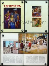 2k520 CLEOPATRA movie program book '64 Elizabeth Taylor, Richard Burton, Rex Harrison, Terpning art!