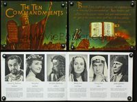 2k539 TEN COMMANDMENTS program book '56 Cecil B. DeMille, cool different artwork and portraits!